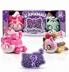 Aphmau MeeMeow Plush 3-Pack Sparkle Ice Cream 6-Inch BON-60203IC - Colorland Toys