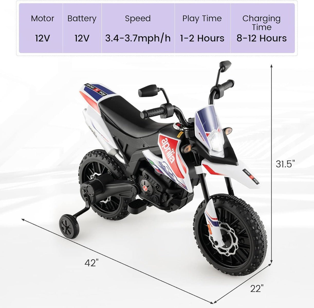 Aprilia RX125 Motor Bike MBS317 - Colorland Toys