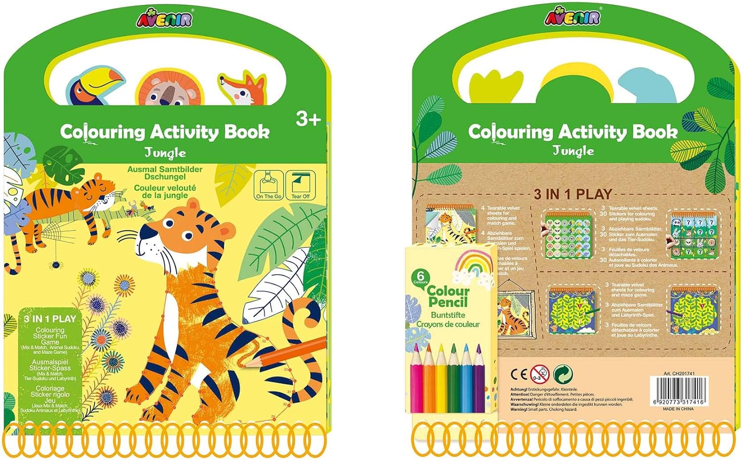 Avenir Activity book Jungle AVCH201741 - Colorland Toys