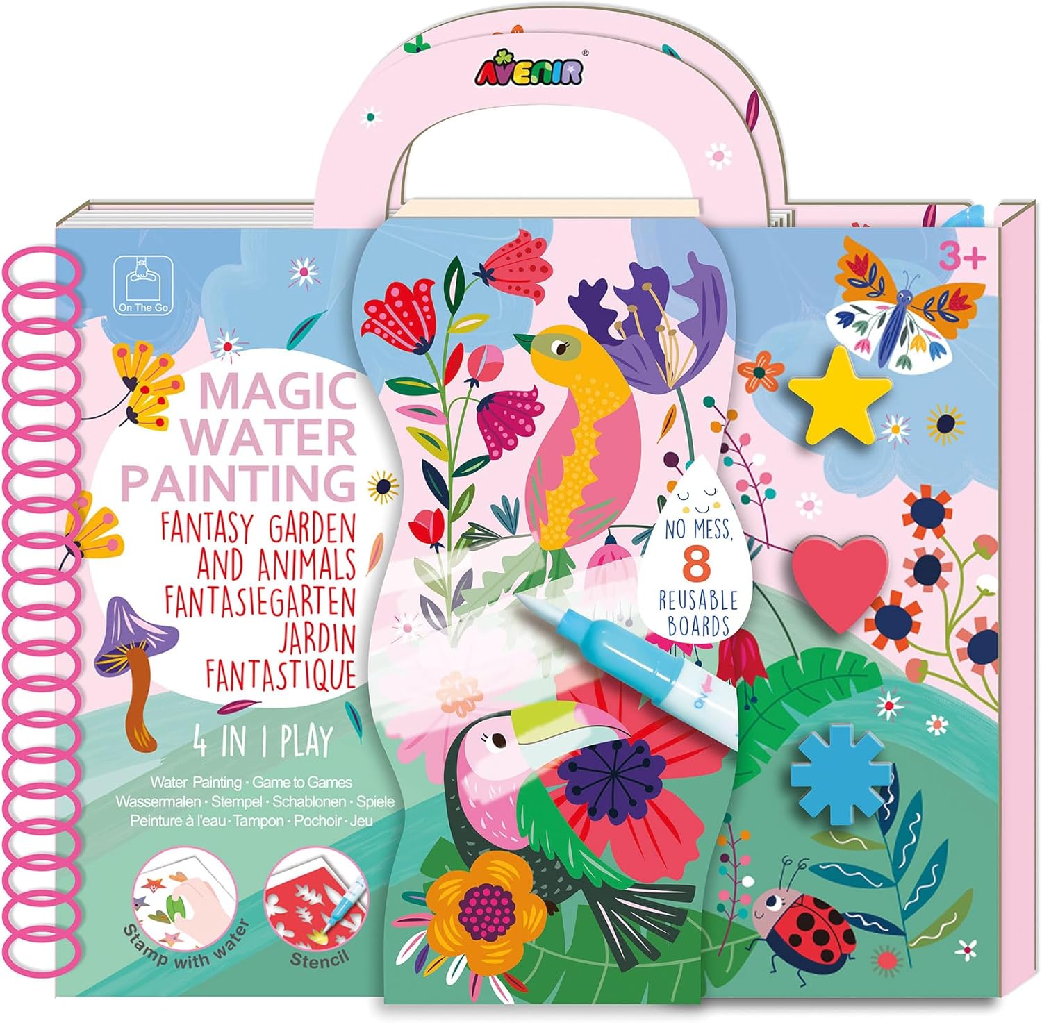 Avenir - Magic Water Painting - Fantasy Garden AVCH221895 - Colorland Toys