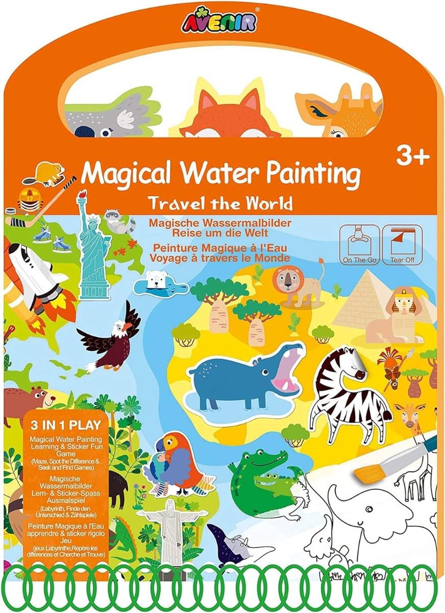 Avenir Magical Water Painting Travel the World AVCH201740 - Colorland Toys