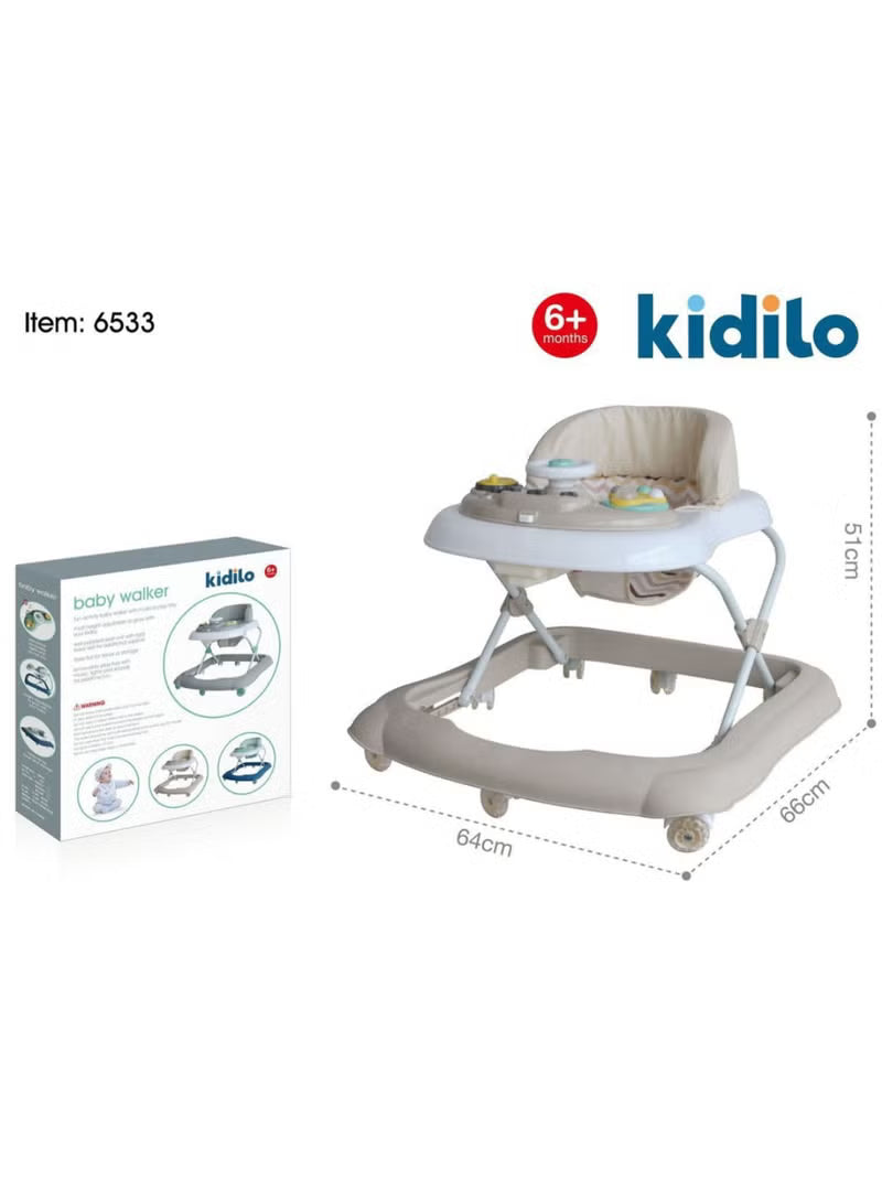 Kidilo Baby Walker Gray 8533/B10990 - Colorland Toys