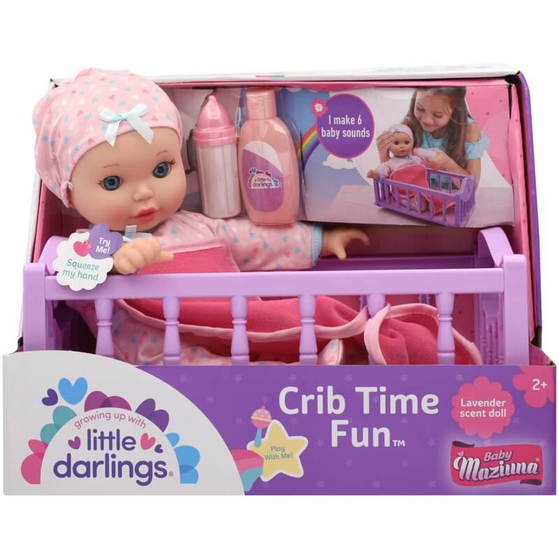 Baby Maziuna Crib Time Fun 12inch BM3672 - Colorland Toys