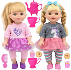Baby Maziuna Little Darlings Tea Party 14inch BM3738 - Colorland Toys