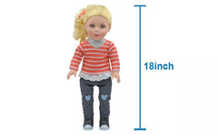 Baby Maziuna Style Girls Dog Walker 18inch BM8066 - Colorland Toys