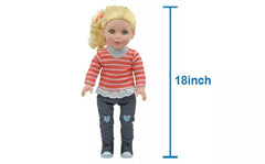 Baby Maziuna Style Girls Dog Walker 18inch BM8066 - Colorland Toys