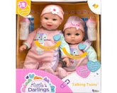 Baby Maziuna Talking Twin Dolls BM5601 - Colorland Toys