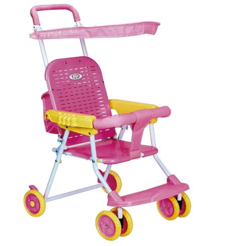 Baby Stroller Pink 184/S4252 - Colorland Toys
