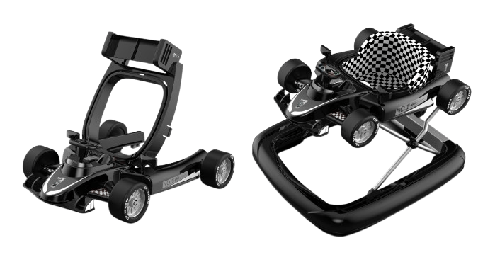 Baby Walker 2 - in - 1 Black NI1 B10308 - Colorland Toys