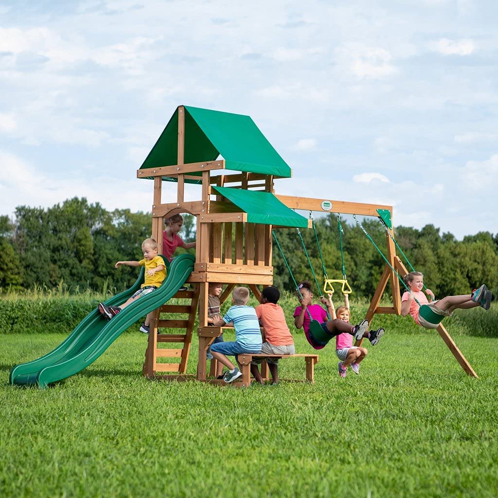Backyard Discovery Belmont Wooden Swing Set 2001039 - Colorland Toys