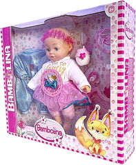Bambolina Camelia Talking Doll Set w/ 50 Words BD1392 - Colorland Toys