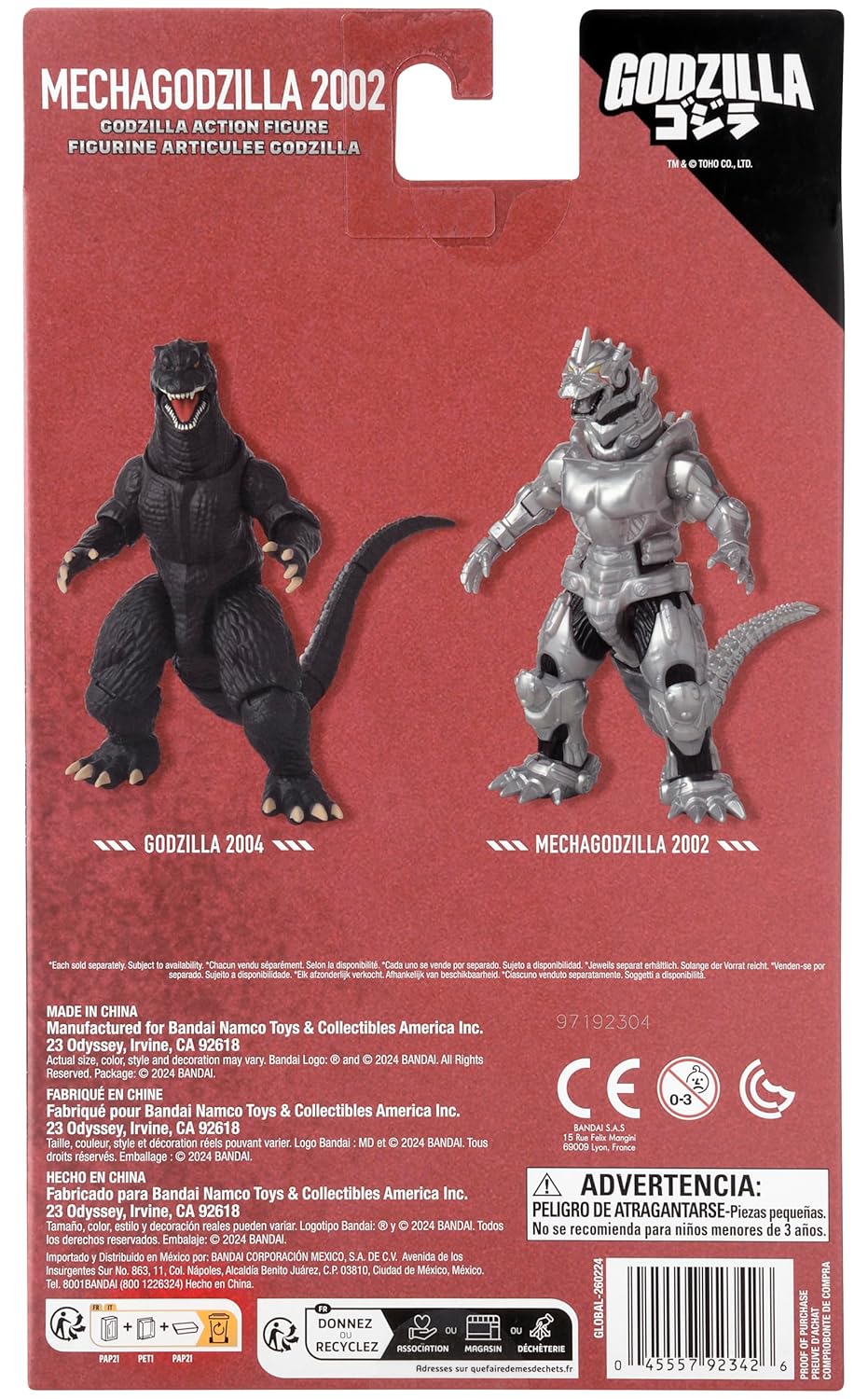 Bandai Namco Mecha Godzilla 2002 BD - 92342 - Colorland Toys