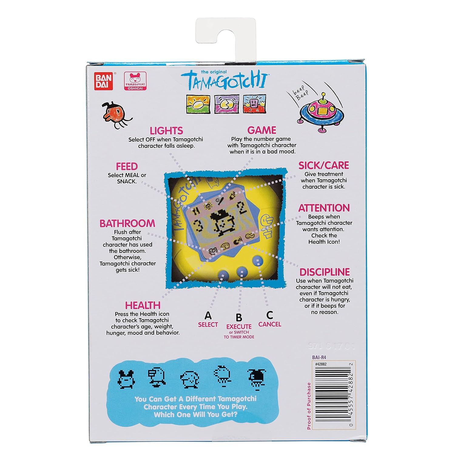 Bandai Tamagotchi Original Pink 42941 - Colorland Toys