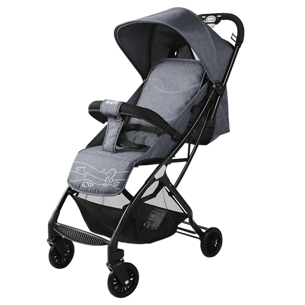 Baobaohao Baby Stroller Foldable Pram Gray S4291 - S1 - Colorland Toys