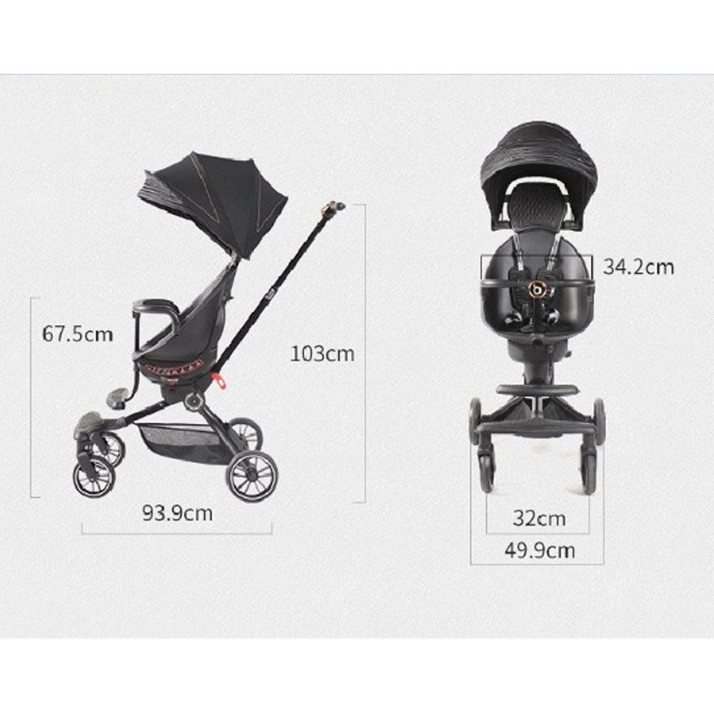 Baobaohao Travel Stroller Gray V8 - Colorland Toys