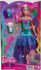 Barbie A Touch of Magic Malibu Doll with Two Fairytale Pets HLC32 - Colorland Toys