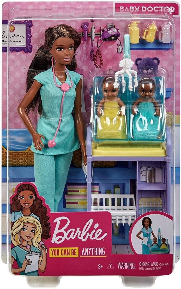 Barbie Baby Doctor Playset with Doll DHB63 - Colorland Toys