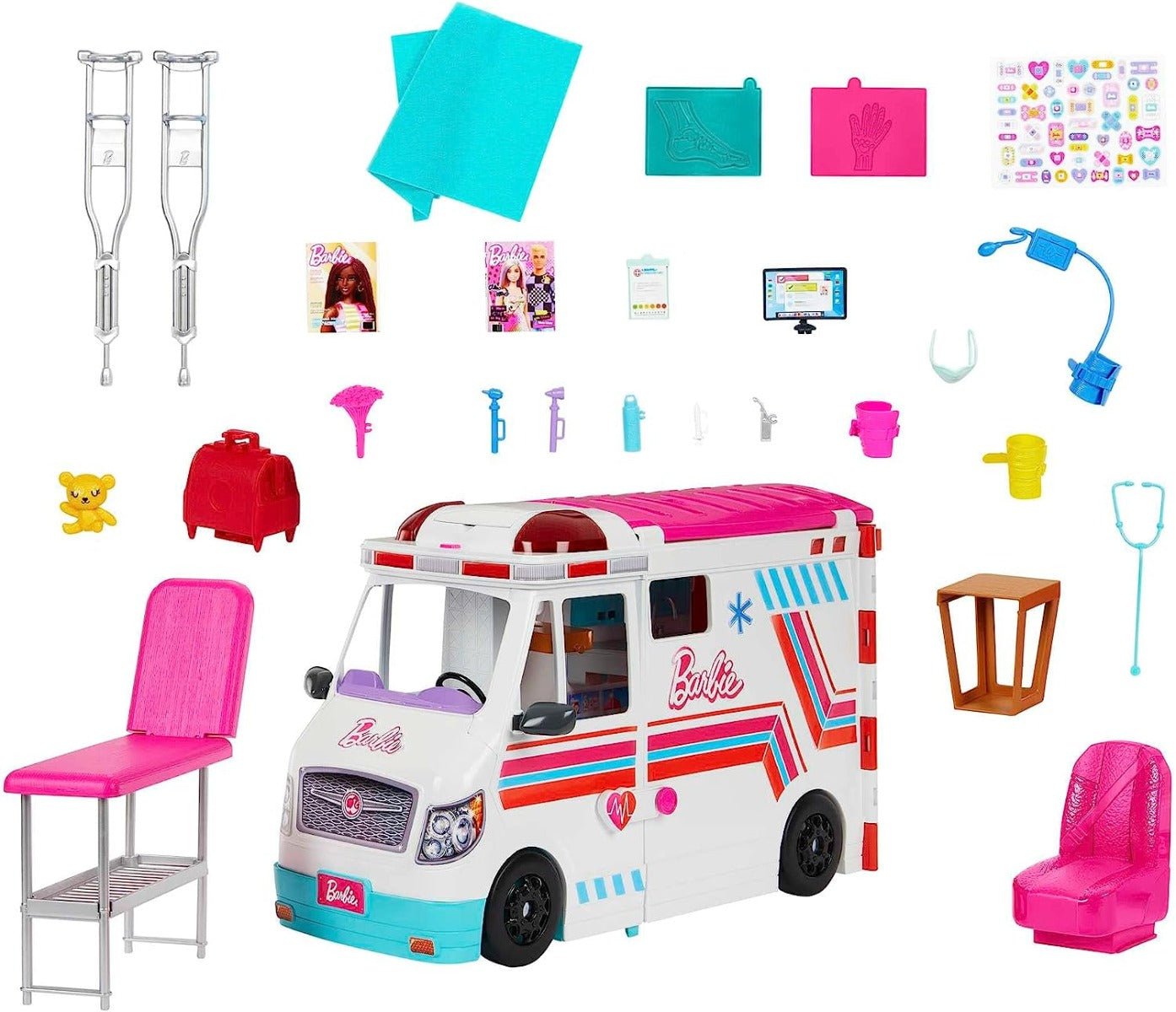 Barbie Care Clinic Vehicle Playset HKT79 - Colorland Toys