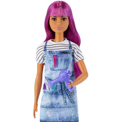 Barbie Careers Salon Stylist Doll with Purple Hair GTW36 - Colorland Toys