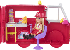 Barbie Chelsea Can Be Firetruck Playset HCK73 - Colorland Toys