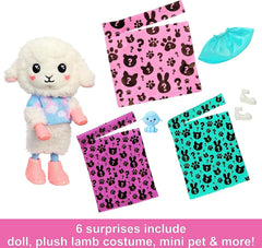 Barbie Chelsea Cutie Reveal Chelsea Cozy Cute Tees Series - Lamb HKR18 - Colorland Toys