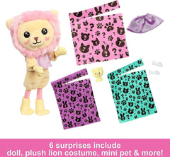 Barbie Chelsea Cutie Reveal Chelsea Cozy Cute Tees Series - Lion HKR21 - Colorland Toys