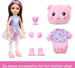 Barbie Chelsea Cutie Reveal Chelsea Cozy Cute Tees Series - Teddy HKR19 - Colorland Toys