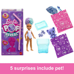 Barbie Chelsea Pop Reveal Treat Series Doll With 5 Surprises - Colorland Toys