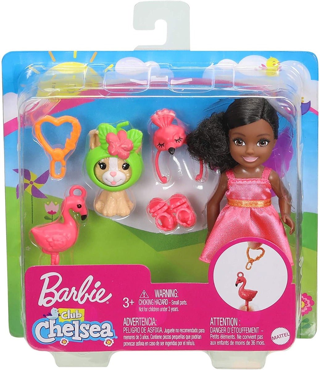 Barbie Club Chelsea Flamingo Costume Doll With Pet Dog GHV69/GJW30 - Colorland Toys