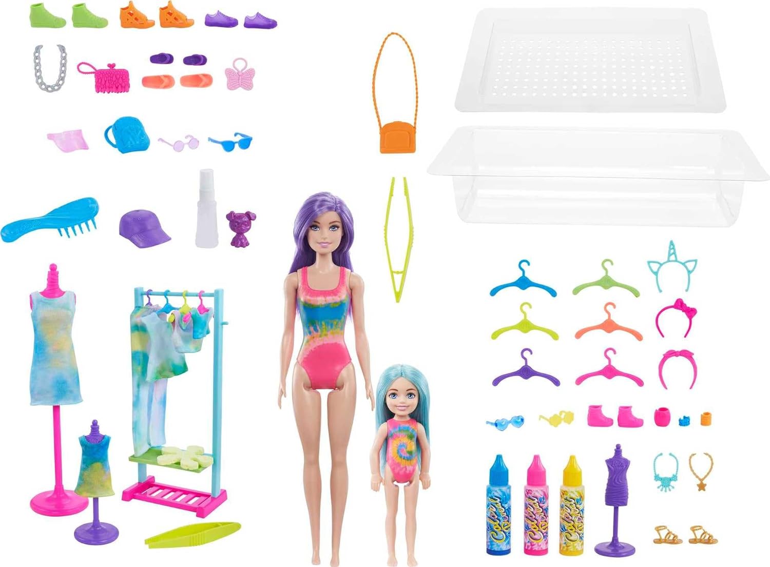 Barbie Color Reveal Tie Dye Fashion Maker Doll HCD29 - Colorland Toys