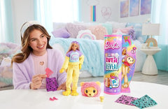 Barbie Cutie Reveal Barbie Cozy Cute Tees Series - Lion HKR06 - Colorland Toys