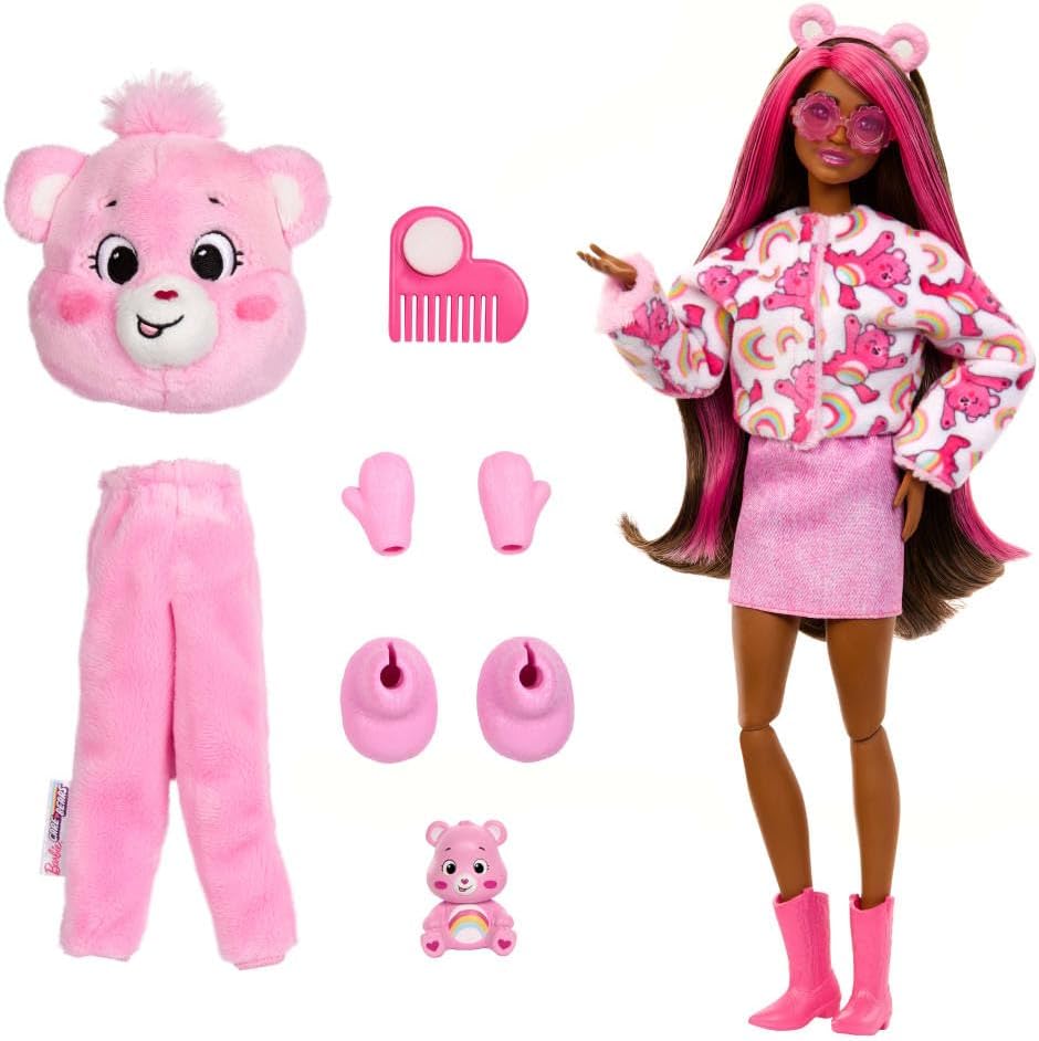 Barbie Cutie Reveal Care Bears Series - Cheer Bear Black JCN95 - Colorland Toys