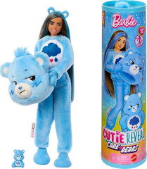 Barbie Cutie Reveal Care Bears Series Doll - Grumpy Bear - Colorland Toys