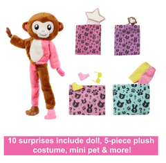 Barbie Cutie Reveal Jungle Series Monkey Doll HKR01 - Colorland Toys