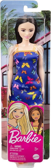 Barbie Doll Blue Butterfly Print - Orange and Blue Dress HBV06/T7439 - Colorland Toys