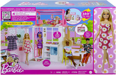 Barbie Dollhouse with Doll and Puppy HCD48 - Colorland Toys