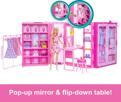 Barbie Dream Closet With Fashion Doll HXD58 - Colorland Toys