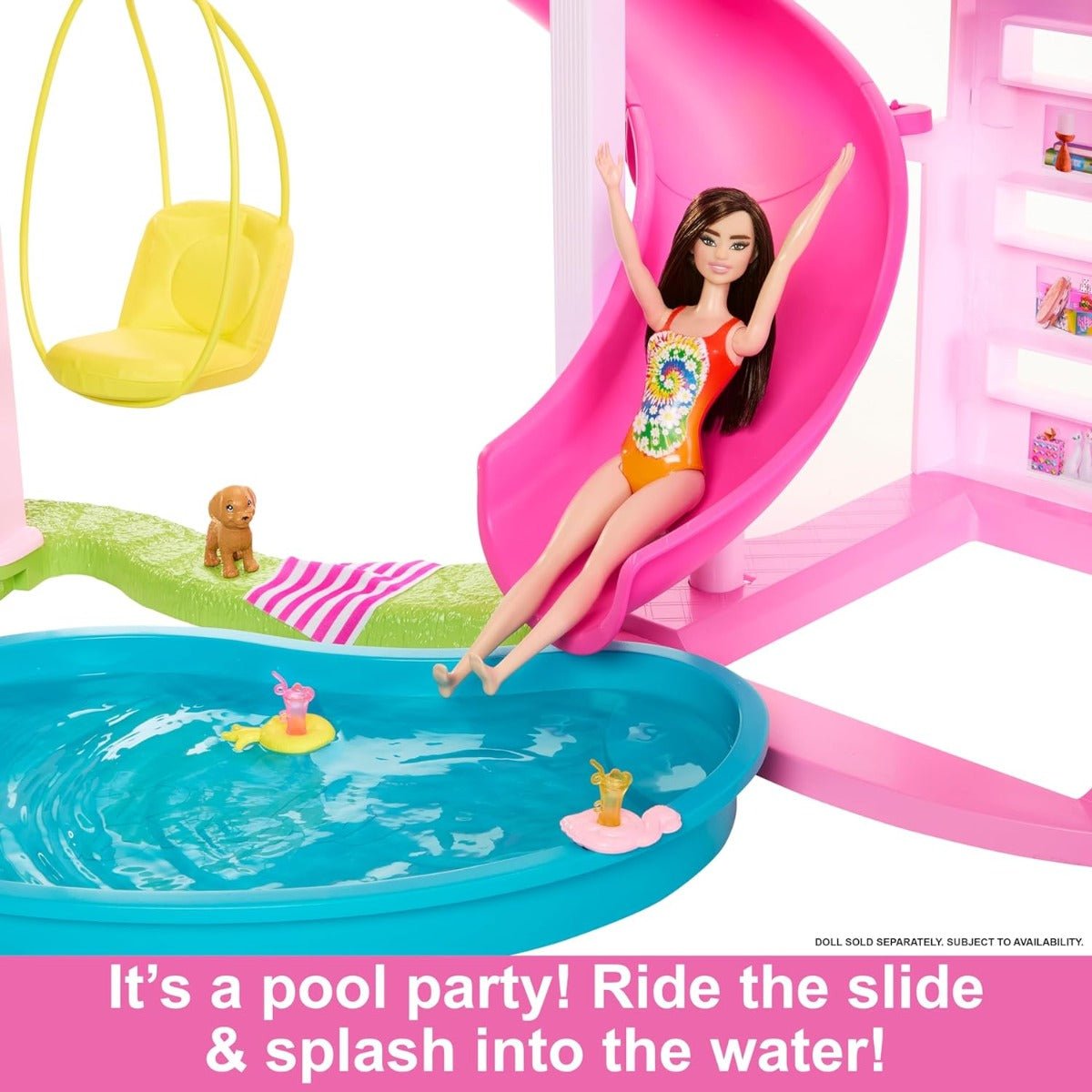 Barbie Dreamhouse Pool Party Doll House HMX10 - Colorland Toys