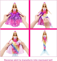 Barbie Dreamtopia 2 - in - 1 Princess to Mermaid Fashion GTF92 - Colorland Toys