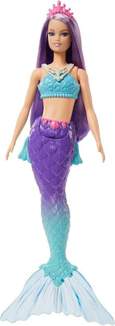 Barbie Dreamtopia Mermaid with Blue Top Purple Hair HGR10 - Colorland Toys