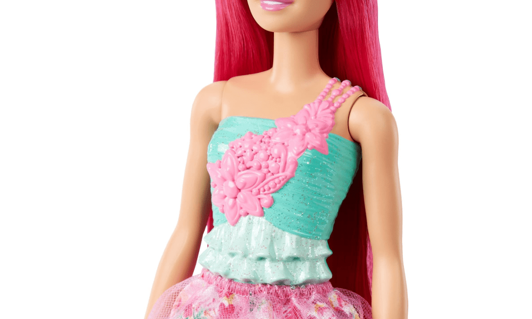 Barbie Dreamtopia Princess Doll with Dark - Pink Hair HGR15 - Colorland Toys