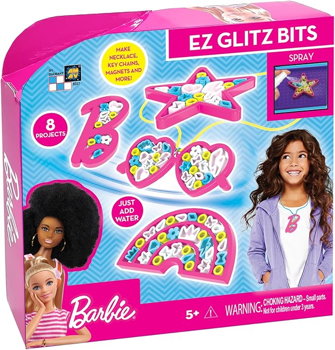 Barbie EZ Glitz Bits Jewelry And Keychains Set - Colorland Toys