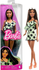 Barbie Fashionistas Doll - Lime Green Polka Dots HPF76 - Colorland Toys