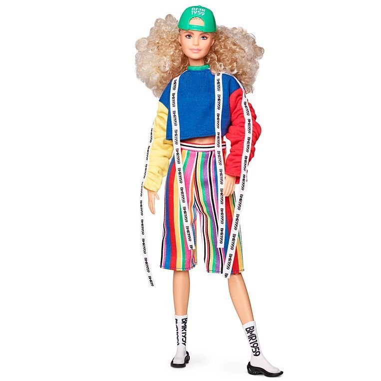 Barbie Fully Poseable Fashion Doll with Curly Blonde Hair GHT92 - Colorland Toys
