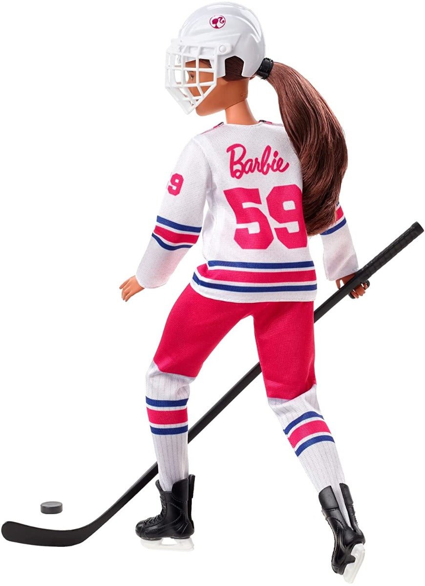 Barbie I Can Be Made to Move Hockey Player Doll HFG74 - Colorland Toys