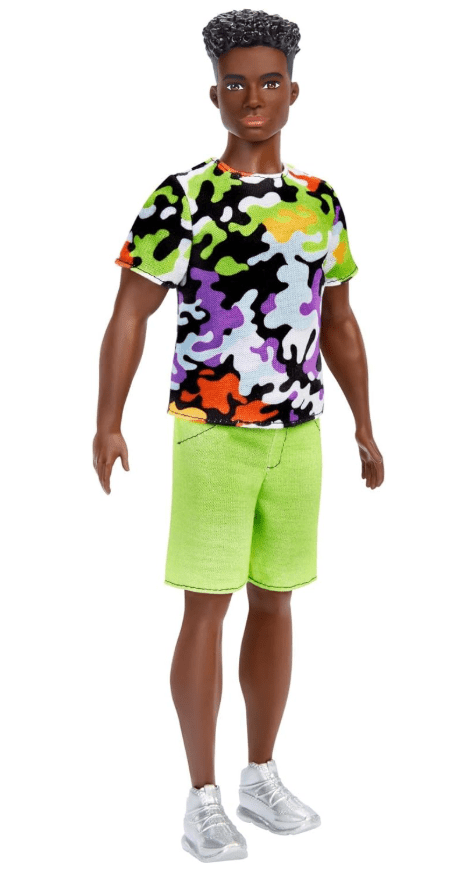Barbie Ken Fashionistas Doll with Camo Print Shirt DWK44/HBV23/DTF82 - Colorland Toys