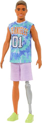 Barbie Ken Fashionistas Doll with Prosthetic Leg & Jersey HJT11 - Colorland Toys
