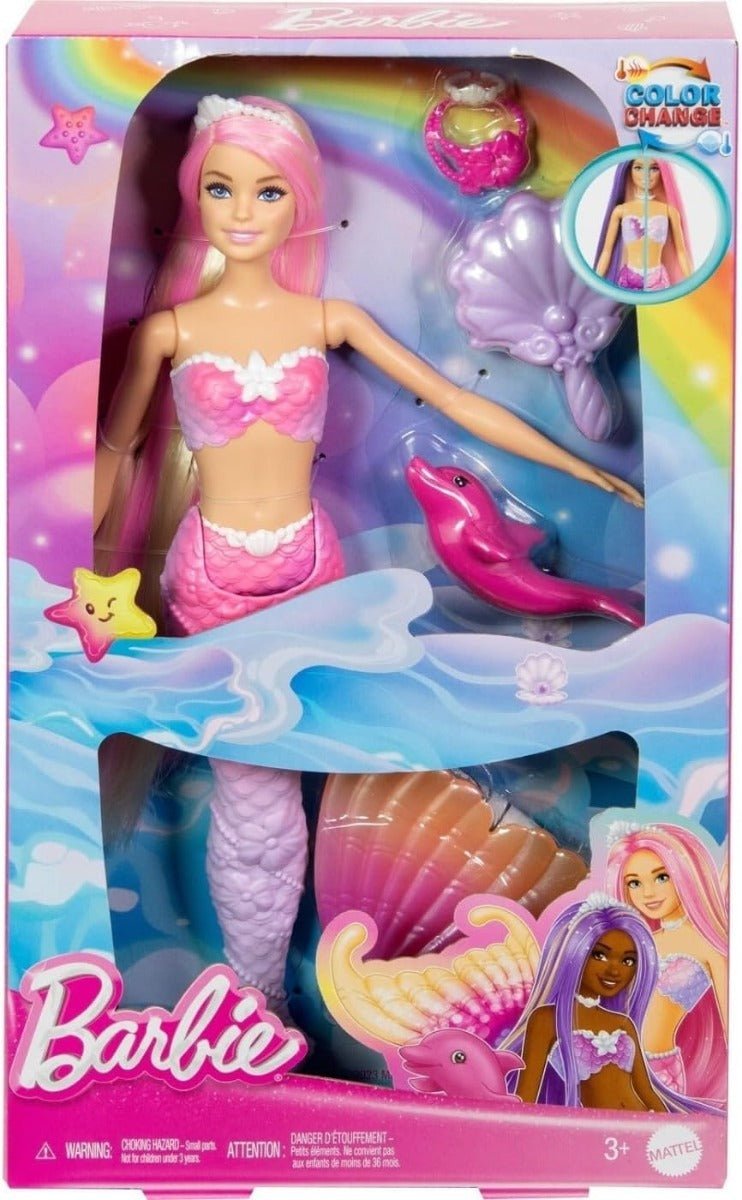 Barbie Malibu Colour Change Mermaid Doll HRP97 - Colorland Toys