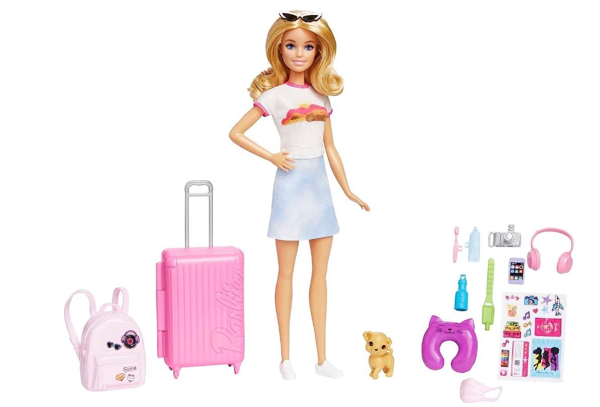 Barbie Malibu Travel Set with Puppy - Colorland Toys
