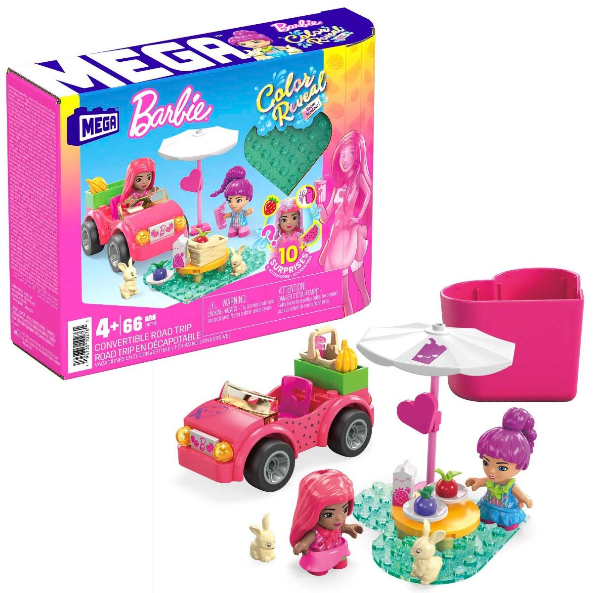 Barbie Mega Color Reveal Convertible Road Trip HKF90 - Colorland Toys